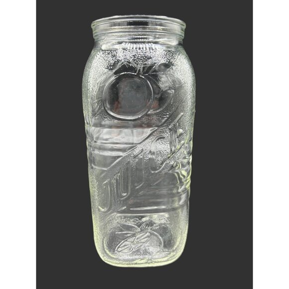Vintage Hazel Atlas Juice / Milk Jug Vase Square Pressed Glass - Picture 1 of 12